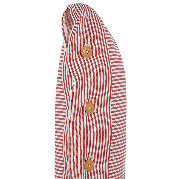 BELIANI - Lot de 2 coussins décoratifs AALITA Coton 40 x 60 cm Rouge À rayure - large