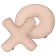 BELIANI - Lot de 2 coussins décoratifs HESPERIS Bouclé Rose pastel Unicolore - vignette
