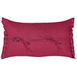 BELIANI - Lot de 2 coussins décoratifs SASSAFRAS Lin 30 x 45 cm Rouge Bordeaux Unicolore - vignette