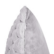BELIANI - Lot de 2 coussins décoratifs PURSLANE Fourrure synthétique 43 x 43 cm Gris clair Motif géométrique - vignette