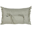 BELIANI - Lot de 2 coussins décoratifs SASSAFRAS Lin 30 x 45 cm Gris clair Unicolore - vignette