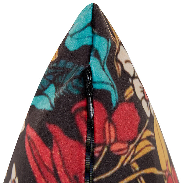 BELIANI - Lot de 2 coussins décoratifs PROTEA Velours 45 x 45 cm Multicolore Motif floral - large