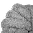 BELIANI - Lot de 2 coussins décoratifs AKOLA Bouclé 31 x 31 cm Gris Unicolore - vignette