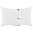 BELIANI - Lot de 2 coussins décoratifs BANORI Lin 30 x 50 cm Blanc Unicolore - vignette