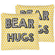 BELIANI - Lot de 2 coussins décoratifs RADZKOT Coton 40 x 40 cm Jaune - vignette