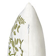BELIANI - Lot de 2 coussins décoratifs ZALEYA Coton 45 x 45 cm Blanc Motif floral - vignette