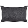 BELIANI - Lot de 2 coussins décoratifs BANORI Lin 30 x 50 cm Noir Unicolore - vignette
