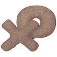 BELIANI - Lot de 2 coussins décoratifs HESPERIS Bouclé Marron Unicolore - vignette