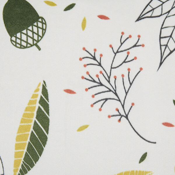 BELIANI - Lot de 2 coussins décoratifs MULLEIN Velours 45 x 45 cm Multicolore Motif de plante - large