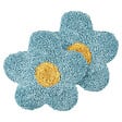 BELIANI - Lot de 2 coussins décoratifs SORREL Coton 30 x 30 cm Bleu Fleur - vignette