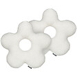BELIANI - Lot de 2 coussins décoratifs CAMPONULA Bouclé 40 x 40 cm Blanc cassé Unicolore - vignette