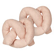 BELIANI - Lot de 2 coussins décoratifs GLADIOLUS Bouclé 172 x 14 cm Rose Unicolore - vignette