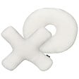 BELIANI - Lot de 2 coussins décoratifs HESPERIS Bouclé Blanc cassé Unicolore - vignette