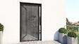 AVOSDIM - Moustiquaire pour porte - L.120 x H.240 cm - Alu. marron - Store plissé anti insectes - vignette