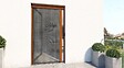 AVOSDIM - Moustiquaire pour porte - L.120 x H.240 cm - Alu. chêne doré - Store plissé anti insectes - vignette