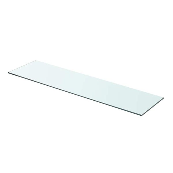VIDAXL - vidaXL 2x Panneaux d'Etagère Panneau de Rechange de Armoire Paroi à Lattes Salle d'Exposition Maison Magasin Durable Verre Transparent 80x20 cm - large