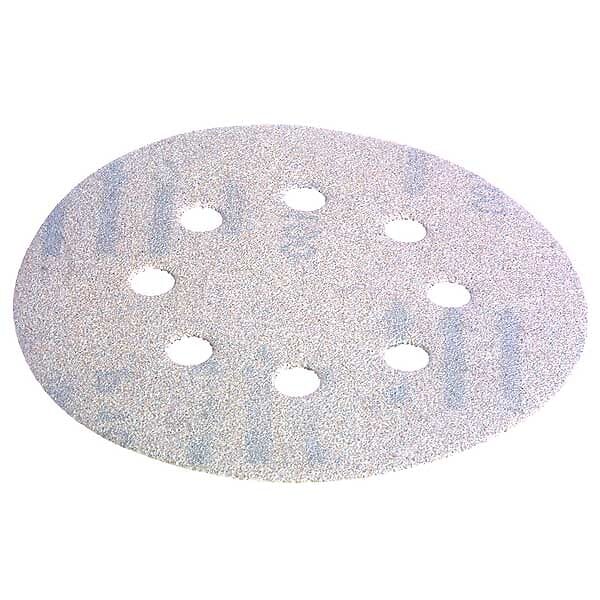 MAKITA - 10 Disques abrasifs MAKITA Ø 125 mm White Auto-agrippant avec 8 trous - large