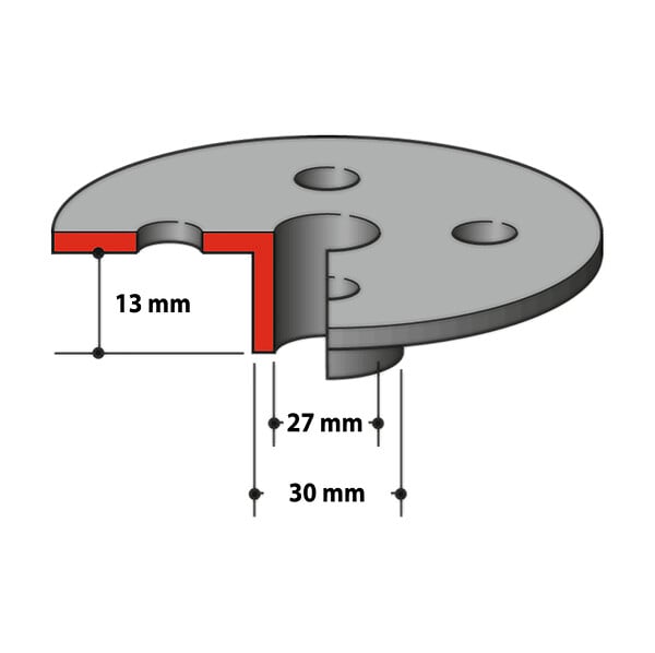 MAKITA - Guides à copier pour Défonceuse MAKITA RP0900 , RP1800, RP2300, RT0700 - large