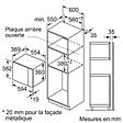 BOSCH - micro-ondes encastrable 25l 900w noir - bfl554mb0 - vignette