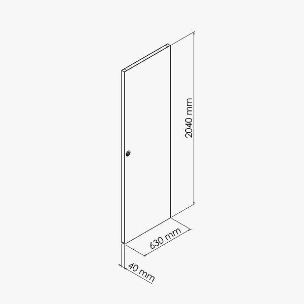 COULICOOL - Porte Coulissante Seule - Prépeinte Plane 63 cm - large