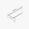 TECNOPROFILS - Lambris PVC 100 mm - Lot de 10 Lames - Blanc - 2.60 m - vignette