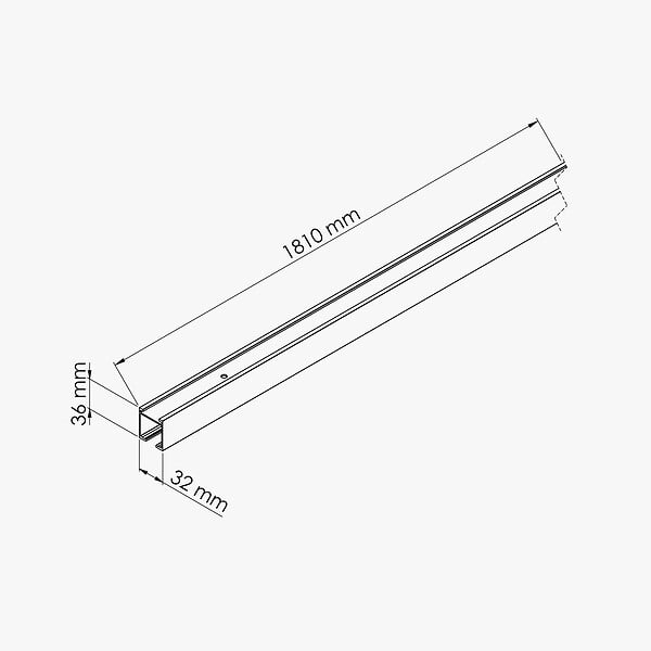 COULICOOL - Rail Coulissant "U" - 83 cm - large