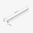 COULICOOL - Rail Coulissant "U" - 83 cm - vignette