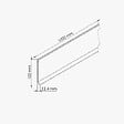 TECNOPROFILS - Plinthe à Lèvre PVC - Anthracite - 1 m, Lot de 5 - vignette