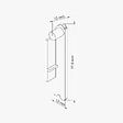 TECNOPROFILS - Paire d'Embouts Plinthe Passe-Câble PVC 80 mm - Anthracite - vignette