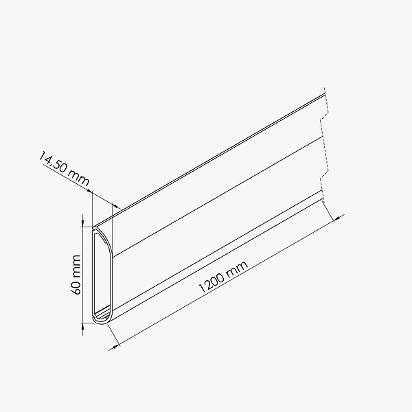 MON MARCHE DECO - Goulotte TV Cache-Câble Adhésive Arrondie PVC - L. 1,20 m - Blanc - large