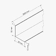 TECNOPROFILS - Cornière PVC - Longueur 2.60 m - Blanc - Lot de 5 - 5 x 5 cm - vignette