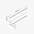 TECNOPROFILS - Cornière PVC - Longueur 1 m - Blanc - 3 x 3 cm - vignette