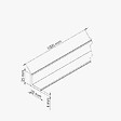 TECNOPROFILS - Baguette d'Angle PVC Cellulaire 25 mm - Longueur 1 m - Sable - vignette