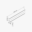 TECNOPROFILS - Cornière PVC - Longueur 1 m - Blanc - 1.5 x 1.5 cm - vignette
