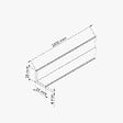TECNOPROFILS - Baguette d'Angle PVC Cellulaire 25 mm - Longueur 2.50 m - Lot de 5 - Blanc - vignette
