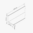 TECNOPROFILS - Baguette d'Angle PVC Cellulaire 50 mm - Longueur 1 m - Blanc - vignette