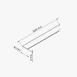 TECNOPROFILS - Profil Plat PVC 40 mm - Longueur 2.60 m - Lot de 5 - vignette