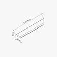 TECNOPROFILS - Champlat PVC Cellulaire 25 mm - Longueur 2.50 m - Lot de 5 - Sable - vignette