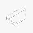 TECNOPROFILS - Champlat PVC Cellulaire 70 mm - Longueur 1 m - Anthracite - vignette