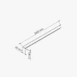 TECNOPROFILS - Profil Plat PVC 20 mm - Longueur 2.60 m - Lot de 5 - vignette