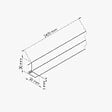 TECNOPROFILS - Profil d'Angle PVC Alimentaire 8 mm - Longueur 2.60 m - Blanc - vignette