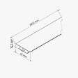 TECNOPROFILS - Profil de Jonction PVC Alimentaire 8 mm - Longueur 2.60 m - Blanc - vignette