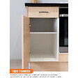 CUISINEANDCIE - Cuisineandcie - Meuble bas de cuisine Eco Chene Naturel 1 porte 1 tiroir L 40 cm - vignette