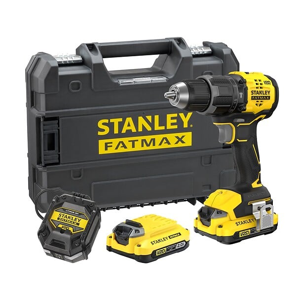 STANLEY Fatmax - Perceuse-visseuse sans fil 80 Nm - 18V - 2 batteries 2 Ah - large