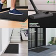 VOUNOT - Tapis de porte paillasson 90x150cm Noir - vignette