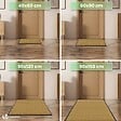 VOUNOT - Tapis de porte paillasson 90x120cm Beige - vignette