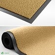 VOUNOT - Tapis de porte paillasson 90x120cm Beige - vignette