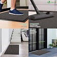 VOUNOT - Tapis de porte paillasson 90x150cm Anthracite - vignette