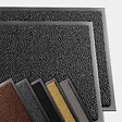 VOUNOT - Lot de 2 Tapis de porte paillasson 60x90cm Gris-Noir - vignette