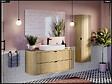 OTITEC - Meuble sous vasque - H.52 x L.120 x P.45 - OLIVE - Chêne - vignette